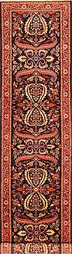 Mehravan Red Runner Hand Knotted 2'8" X 10'9"  Area Rug 100-20536