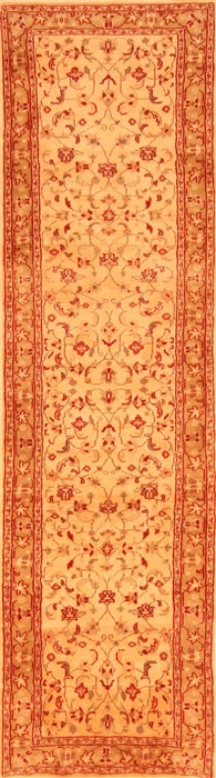 Kashan Beige Runner Hand Knotted 25 X 811  Area Rug 100-20542 Image 0