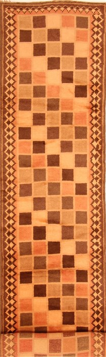 Gabbeh Multicolor Runner Hand Knotted 27 X 134  Area Rug 100-20562 Image 0