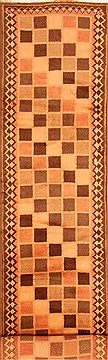 Gabbeh Multicolor Runner Hand Knotted 2'7" X 13'4"  Area Rug 100-20562