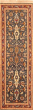 Russia Shirvan Blue Runner 6 to 9 ft Wool Carpet 20563
