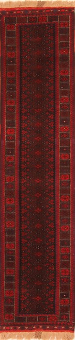 Baluch Red Runner Hand Knotted 22 X 95  Area Rug 100-20565 Image 0