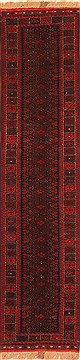 Baluch Red Runner Hand Knotted 2'2" X 9'5"  Area Rug 100-20565