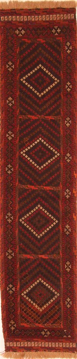 Baluch Red Runner Hand Knotted 22 X 95  Area Rug 253-20586 Image 0