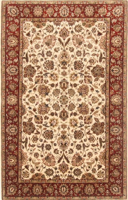 Kashan Beige Hand Knotted 311 X 62 Area Rug 250-20592 Image 0