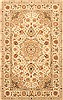 Kashan Beige Hand Knotted 39 X 59  Area Rug 250-20593 Thumb 0