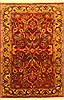 Agra Red Hand Knotted 41 X 60  Area Rug 250-20603 Thumb 0