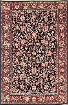 Indian Sino-Persian Blue Rectangle 4x6 ft Wool Carpet 20607