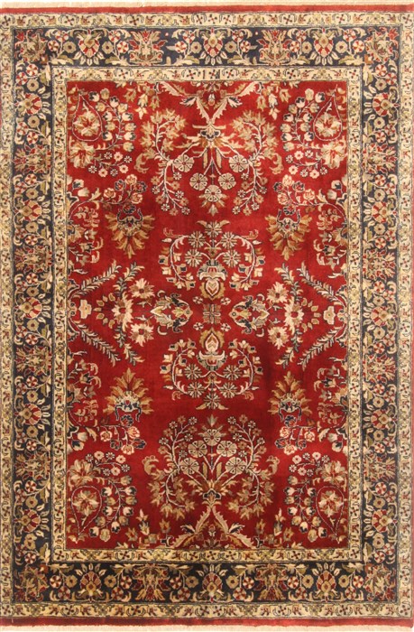 Sarouk Red Hand Knotted 311 X 59 Area Rug 250-20613 Image 0