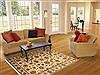 Sarouk Beige Hand Knotted 311 X 59 Area Rug 250-20614 Thumb 5