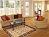 Kashan Beige Hand Knotted 41 X 62 Area Rug 250-20619 Thumb 5