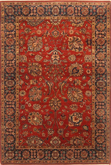 Tabriz Red Hand Knotted 40 X 60 Area Rug 250-20627 Image 0