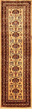 Baluch Yellow Runner Hand Knotted 2'8" X 9'9"  Area Rug 100-20635