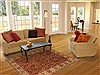 Agra Red Hand Knotted 51 X 71 Area Rug 250-20663 Thumb 5