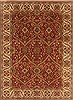 Agra Red Hand Knotted 51 X 71  Area Rug 250-20663 Thumb 0