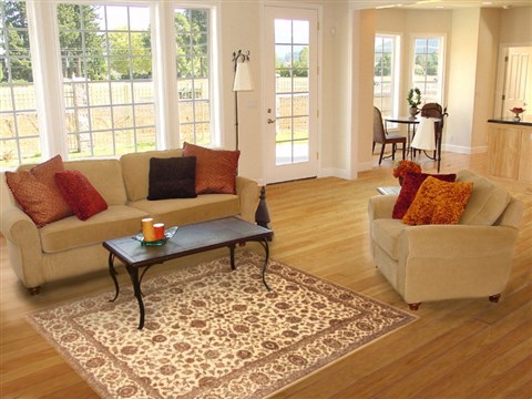 Kashan Beige Hand Knotted 52 X 71 Area Rug 250-20675 Image 5