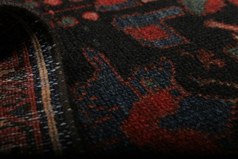 Hamedan Blue Hand Knotted 42 X 68 Area Rug 250-20684 Image 5