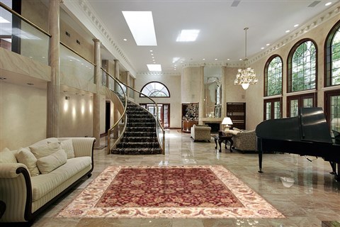 Tabriz Red Hand Knotted 92 X 123  Area Rug 300-20686 Image 1