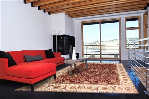 Tabriz Red Hand Knotted 92 X 123  Area Rug 300-20686 Image 3