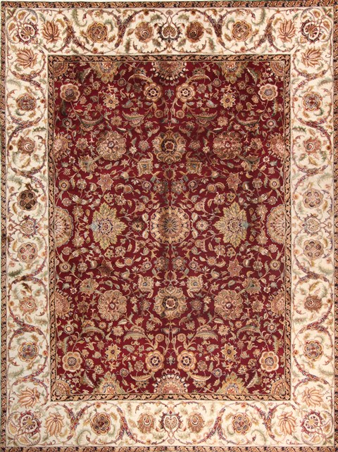 Tabriz Red Hand Knotted 92 X 123  Area Rug 300-20686 Image 0