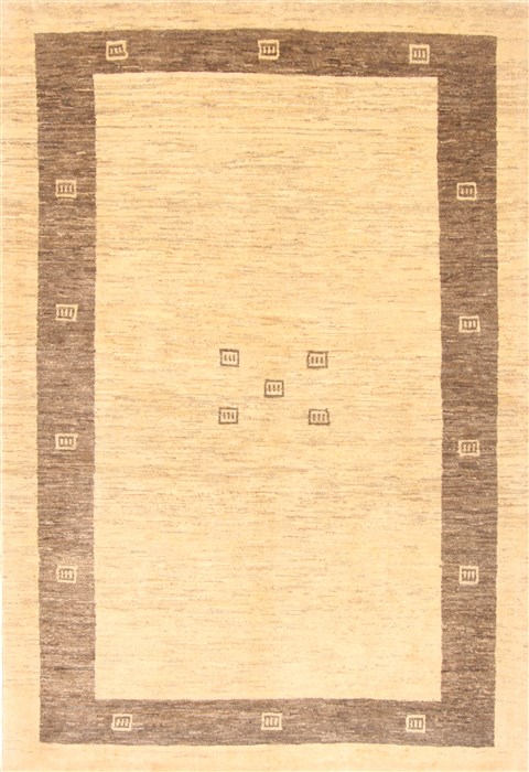 Gabbeh Beige Hand Knotted 45 X 66  Area Rug 250-20696 Image 0