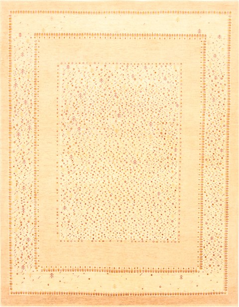Gabbeh Beige Hand Knotted 411 X 63  Area Rug 250-20697 Image 0