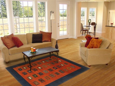 Gabbeh Brown Hand Knotted 50 X 69 Area Rug 250-20712 Image 5