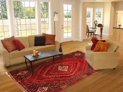 Qashqai Red Hand Knotted 611 X 911 Area Rug 100-20716 Image 4