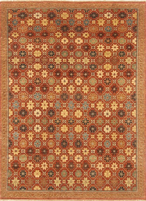 Modern Brown Hand Knotted 50 X 69  Area Rug 250-20720 Image 0