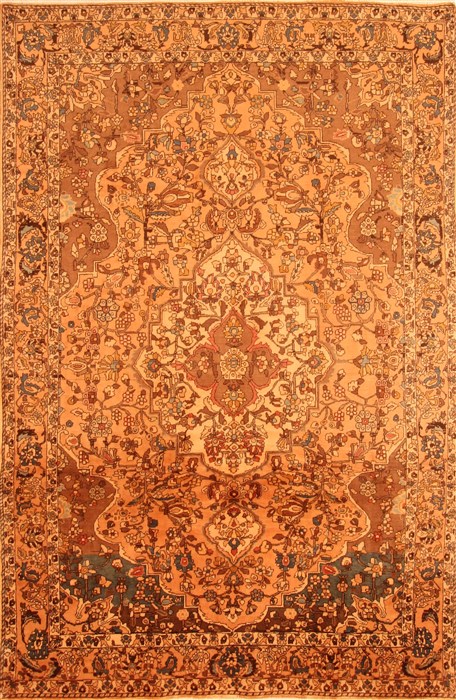 Bakhtiar Red Hand Knotted 610 X 104 Area Rug 100-20724 Image 0