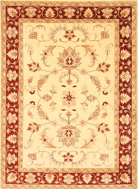 Ziegler Beige Hand Knotted 57 X 78  Area Rug 250-20736 Image 0