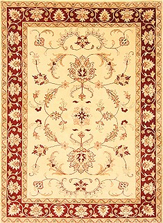 Ziegler Beige Hand Knotted 5'7" X 7'8"  Area Rug 250-20736