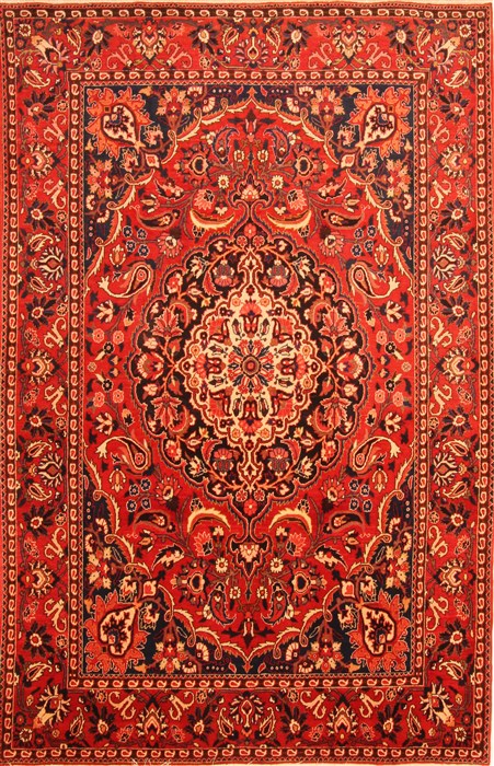 Bakhtiar Red Hand Knotted 611 X 105 Area Rug 100-20737 Image 0