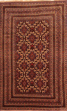 Baluch Brown Hand Knotted 6'5" X 10'2"  Area Rug 100-20739