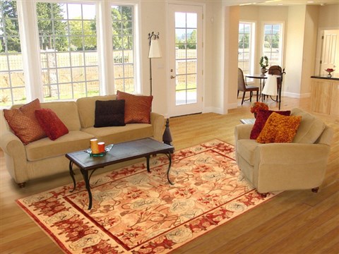 Modern Brown Hand Knotted 80 X 101 Area Rug 100-20742 Image 4