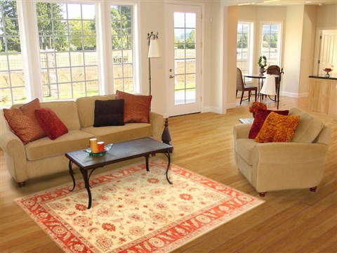 Pishavar Beige Hand Knotted 50 X 711 Area Rug 250-20743 Image 4