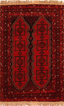 Afghan Kelardasht Red Rectangle 7x10 ft Wool Carpet 20748