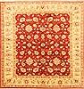 Moshk Abad Red Square Hand Knotted 511 X 63  Area Rug 250-20754 Thumb 0