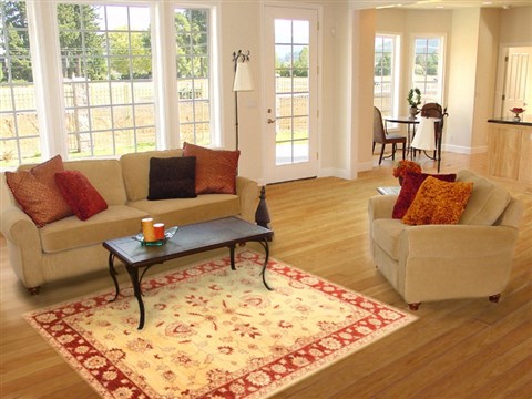 Pishavar Beige Hand Knotted 55 X 710 Area Rug 250-20759 Image 4