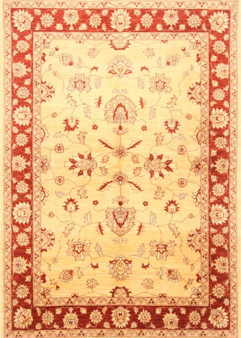 Pishavar Beige Hand Knotted 55 X 710 Area Rug 250-20759 Image 0