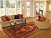 Bakhtiar Yellow Hand Knotted 75 X 101  Area Rug 100-20767 Thumb 4