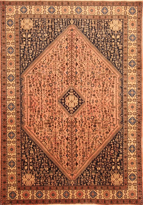 Abadeh Beige Hand Knotted 68 X 96  Area Rug 100-20769 Image 0