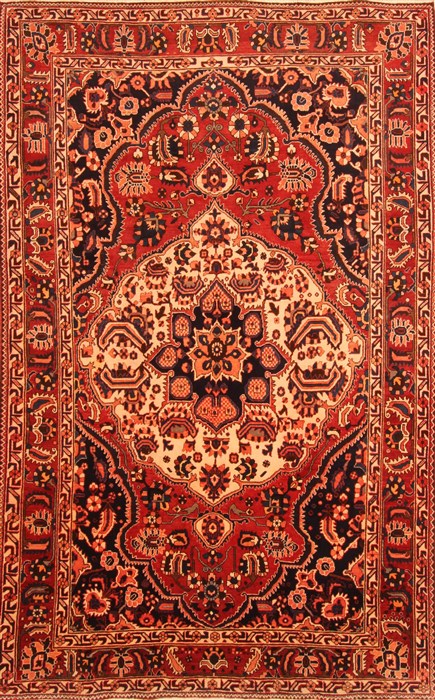 Bakhtiar Red Hand Knotted 611 X 110  Area Rug 100-20771 Image 0