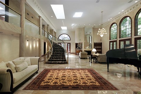 Sarouk Beige Hand Knotted 82 X 100 Area Rug 250-20778 Image 1