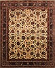 Sarouk Beige Hand Knotted 82 X 100  Area Rug 250-20778 Thumb 0