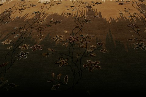 Nepal Brown Hand Knotted 80 X 105 Area Rug 250-20787 Image 12