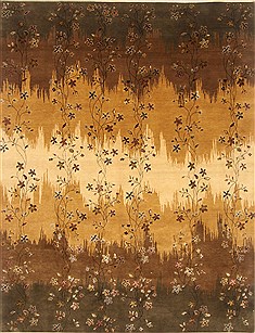 Nepal Brown Hand Knotted 8'0" X 10'5"  Area Rug 250-20787