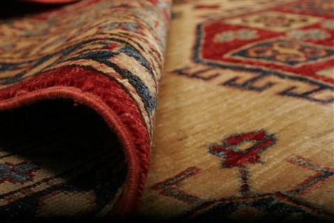 Kazak Yellow Hand Knotted 79 X 110 Area Rug 250-20793 Image 9