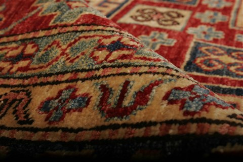Kazak Yellow Hand Knotted 79 X 110 Area Rug 250-20793 Image 10