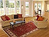 Kashmar Red Hand Knotted 82 X 100 Area Rug 250-20796 Thumb 4